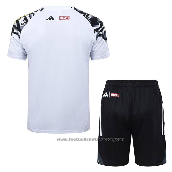 Tracksuit Real Madrid Short Sleeve 2025-2026 White - Shorts